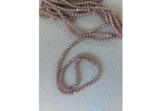 Бусины граненые "Ромб" на нити/ цв.67-1 бледно-сиреневый, цена за 50 шт